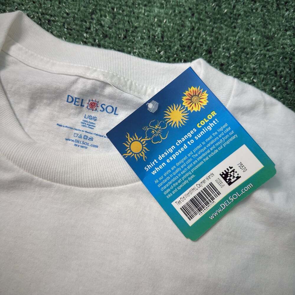 Del Sol White Cayman Islands Compass Graphic T-Shirt - Picture 7 of 7